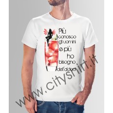 T-shirt piu conosco gli uomini