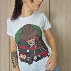 T-shirt Freddy Krueger e sushi disegnata da Neythiriis