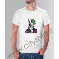 La T-shirt batman e Joker