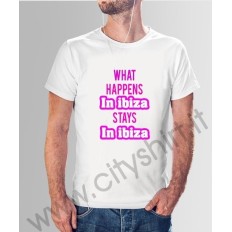 T-shirt Quello che succede ad ibiza rimane ad ibiza