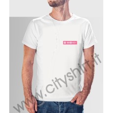 La T-shirt con il code spotify della canzone brividi di blanco