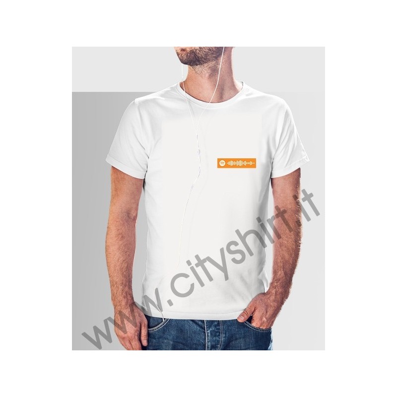 La T-shirt con il code spotify della canzone ritornare da te di rkomi La T-shirt con il code spotify della canzone ritornare da te di rkomi