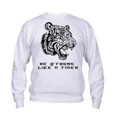 Felpa Girocollo Tiger Be Strong Like a Tiger