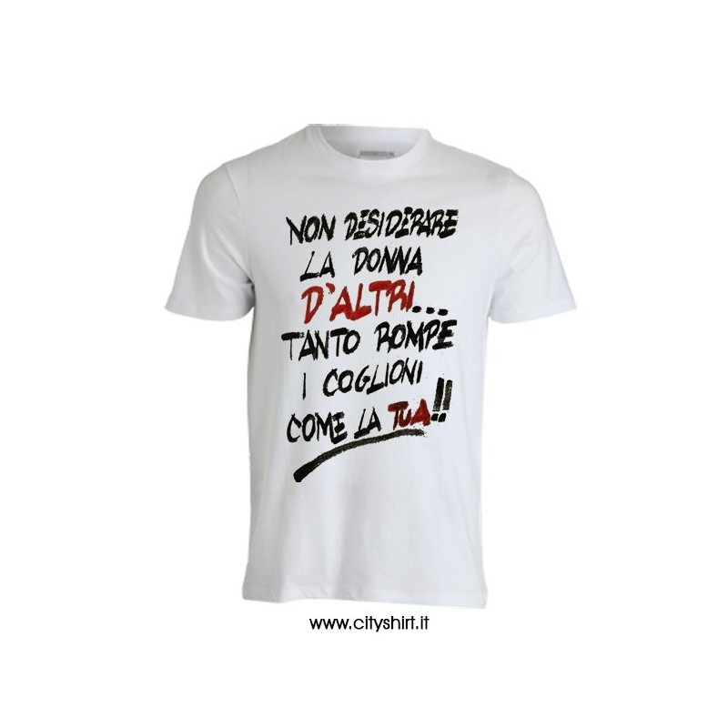 T-shirt Non Desiderare La Donna D'Altri