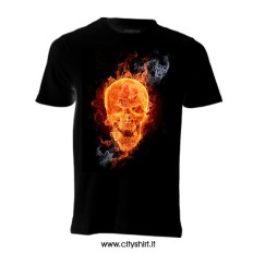 T-shirt Teschio Infuocato