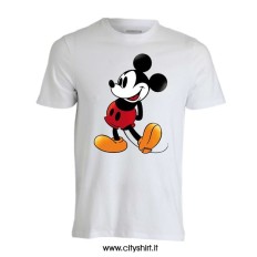 T-shirt Topolino Gamba Su Vintage