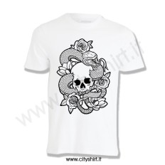 T-shirt Skull Snake