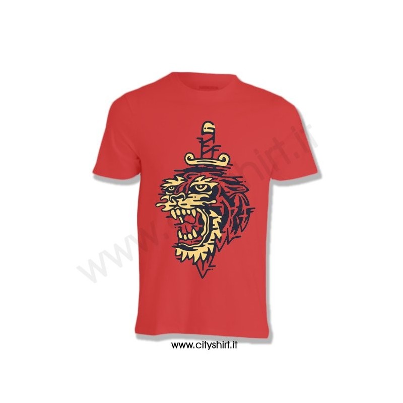 T-shirt Tigre Old School