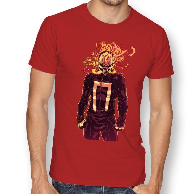T-shirt skeleton fire T-shirt skeleton fire