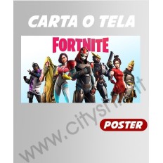 Poster Fortnite Carta o Tela