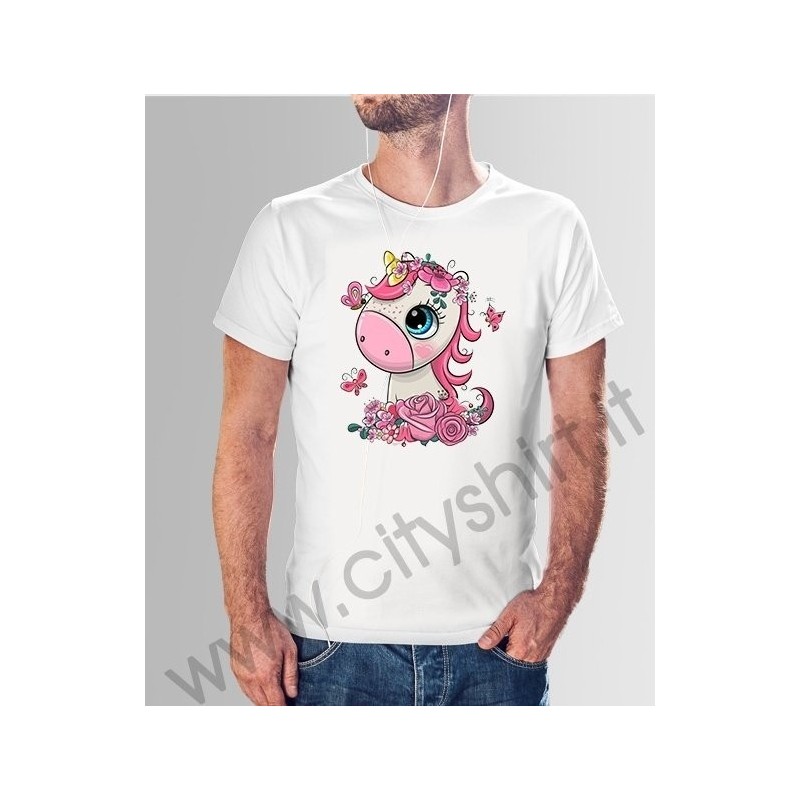 T Shirt Unicorno e rose T Shirt Unicorno e rose