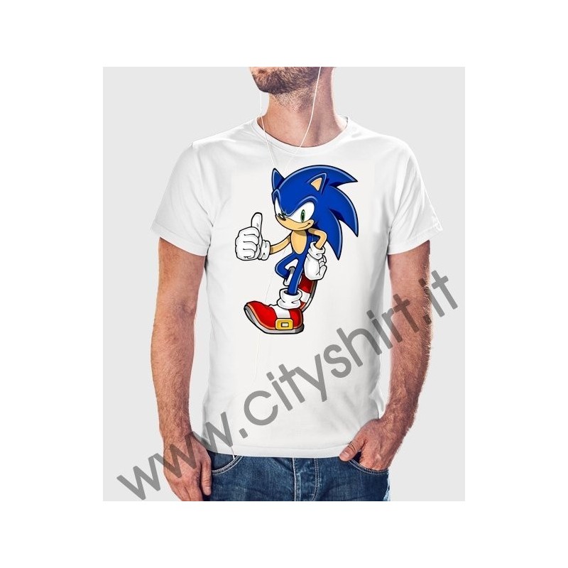 T-Shirt Sonic Thumb Up T-Shirt Sonic Thumb Up