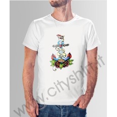 T Shirt Ancora con fiori