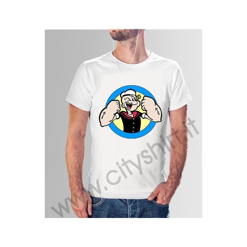 T Shirt Braccio di ferro nel cerchio T Shirt Braccio di ferro nel cerchio