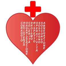 T-shirt cuore crocerossa