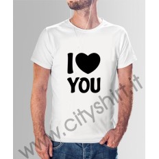 La T-shirt San Valentino I Love You