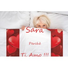 Plaid Personalizzato 70x100 Sarà Perchè ti Amo