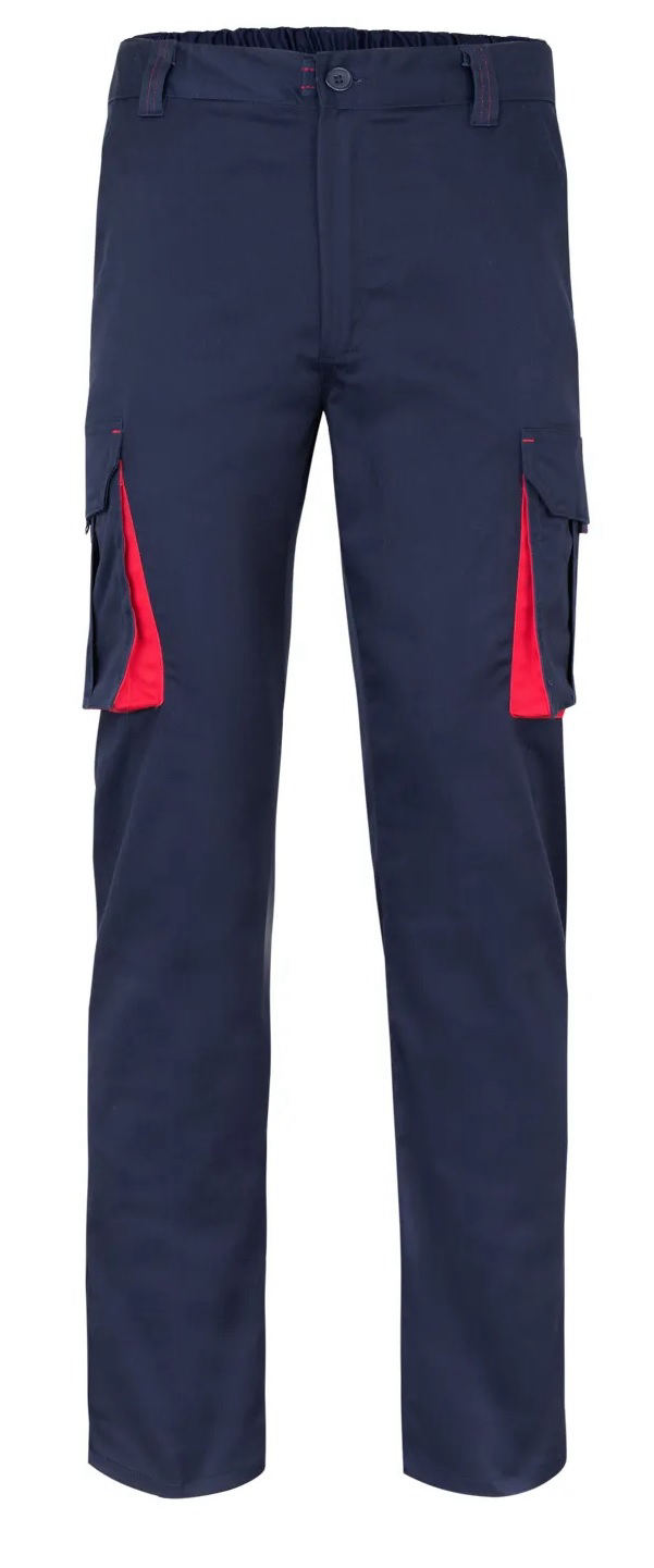 PANTALONE STRETCH BICOLORE MULTITASCHE