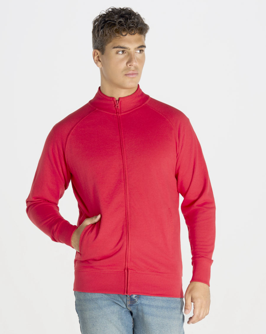 FELPA ZIP INTERA FRENCH TERRY