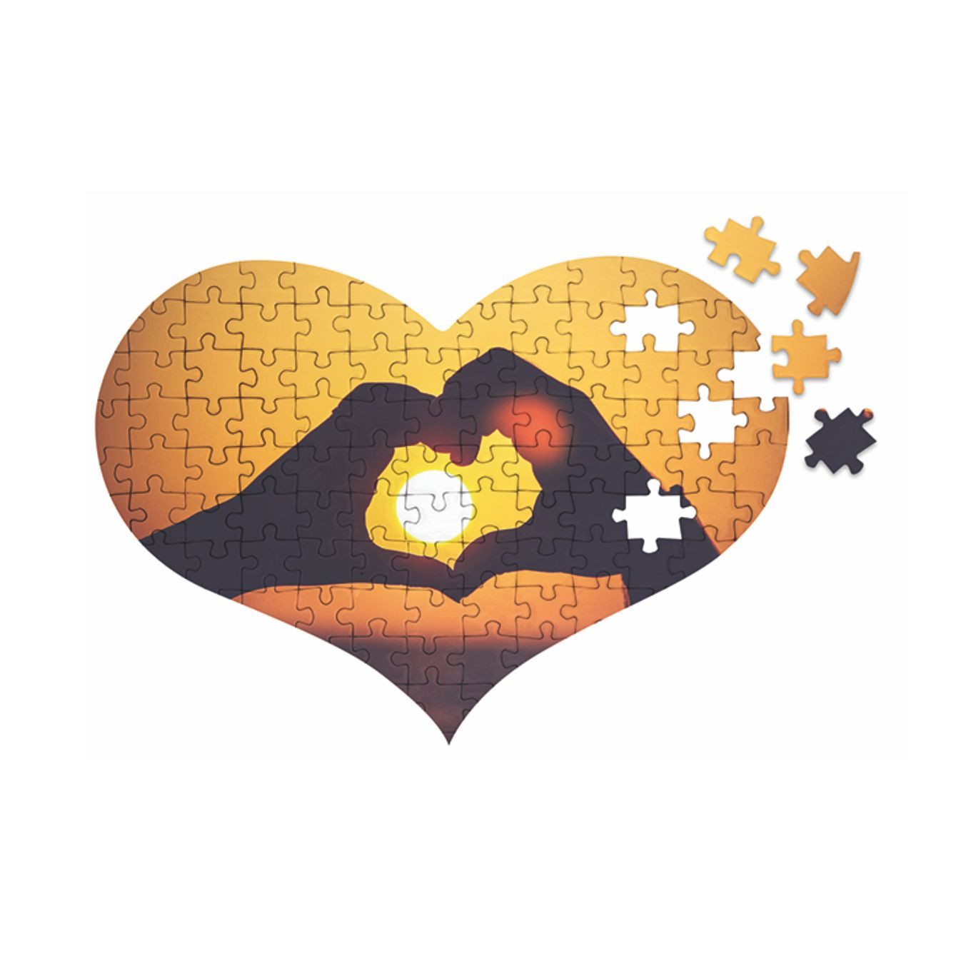 Puzzle sublimatico cuore A4
